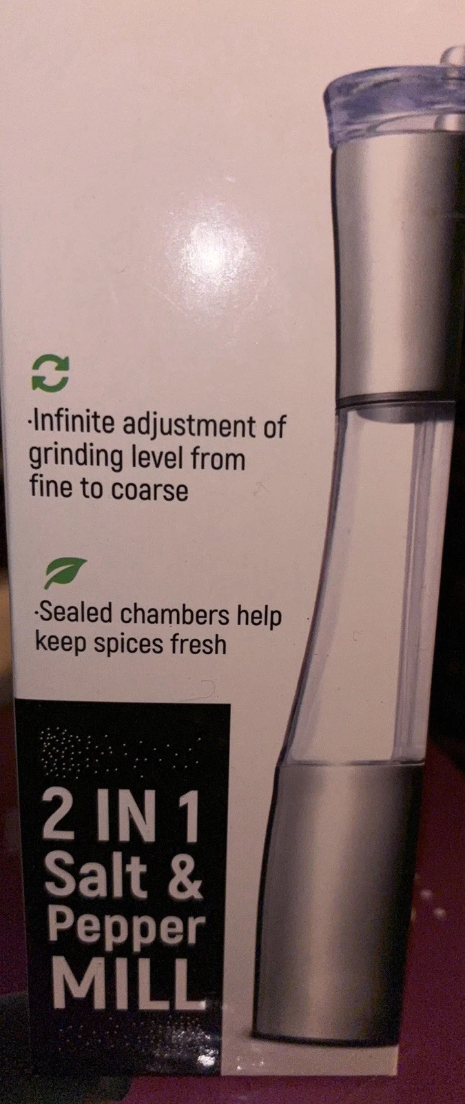 2 N 1 Salt And Pepper Mill