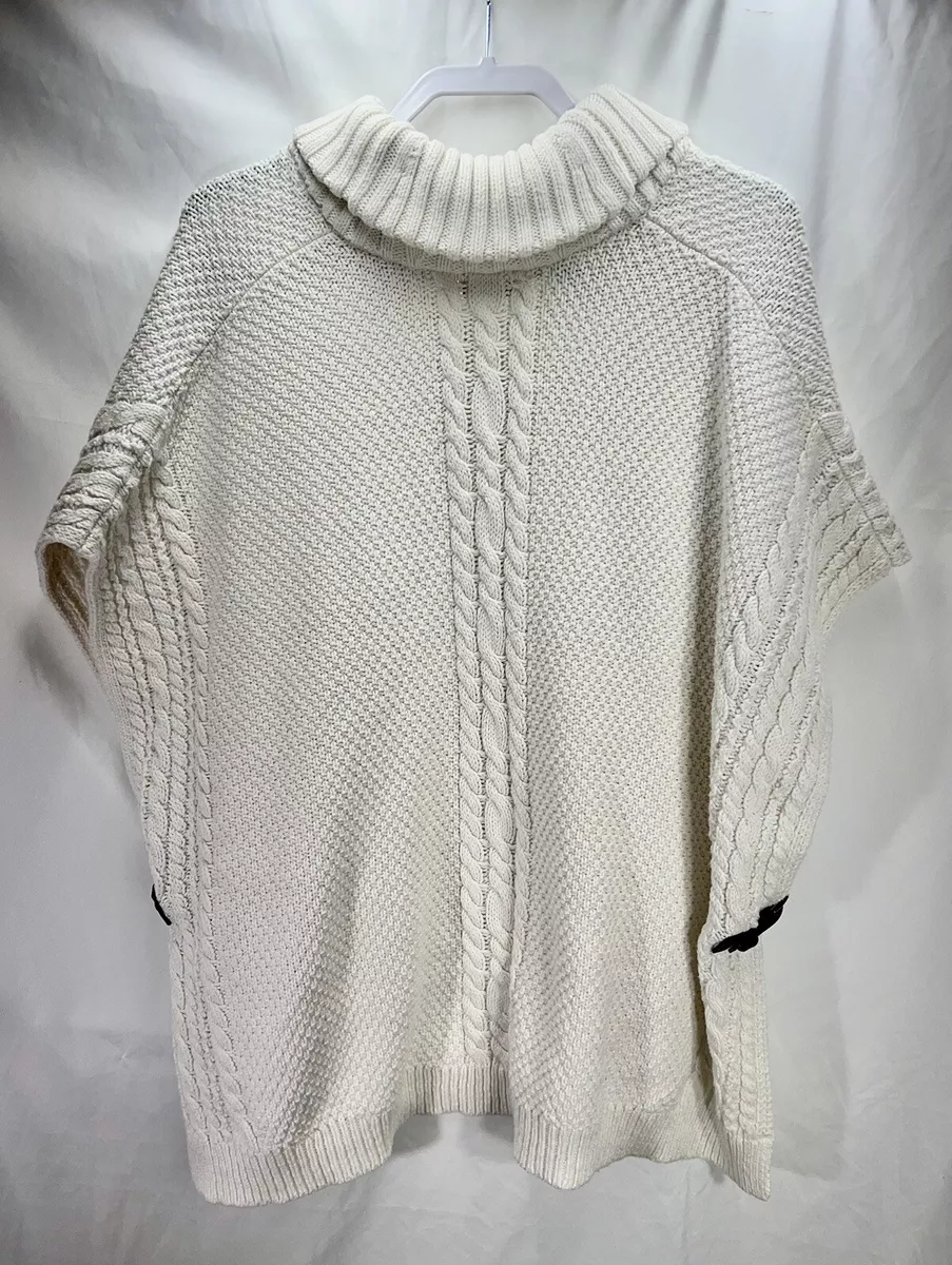Off white poncho clearance sweater