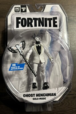 Fortnite Action Figure 4'' Solo Mode Core Ghost Henchman FNT0729, New