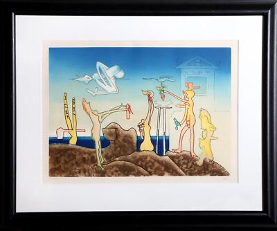 Roberto Matta, 12AM from L'Arc Obscur des Heures, Aquatint Etching on Arches pap