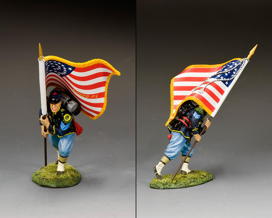 Figurine CW122 Stars & Stripes Forever le cadeau idéal en métal peint pour collectionneur d'histoire