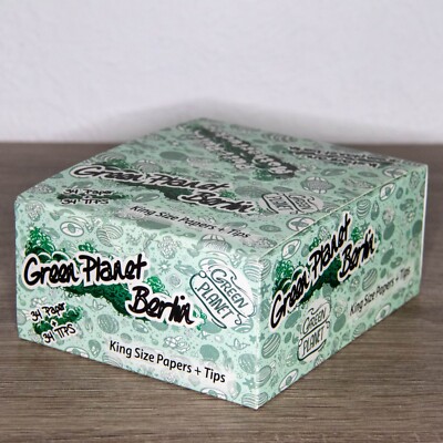 Green Planet Berlin King Size Papers + Tips  Zigarettenpapier - Box