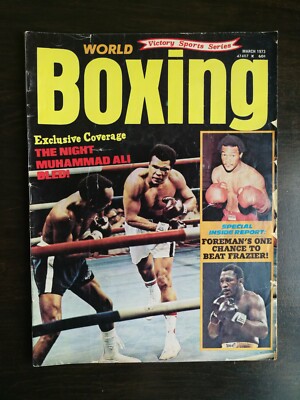 World Boxing Magazine  March 1973 - Muhammad Ali 