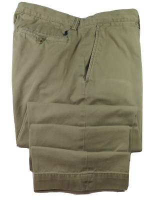 Recent Ralph Lauren Mens Cotton Twill Beige Chino Polo Pony Slacks Pants 33x30