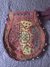Vintage Handmade Asian Round Handbag