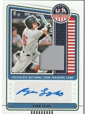 RYAN LASKO 2023  PANINI USA BASEBALL STARS & STRIPES AUTOGRAPH MATERIALS