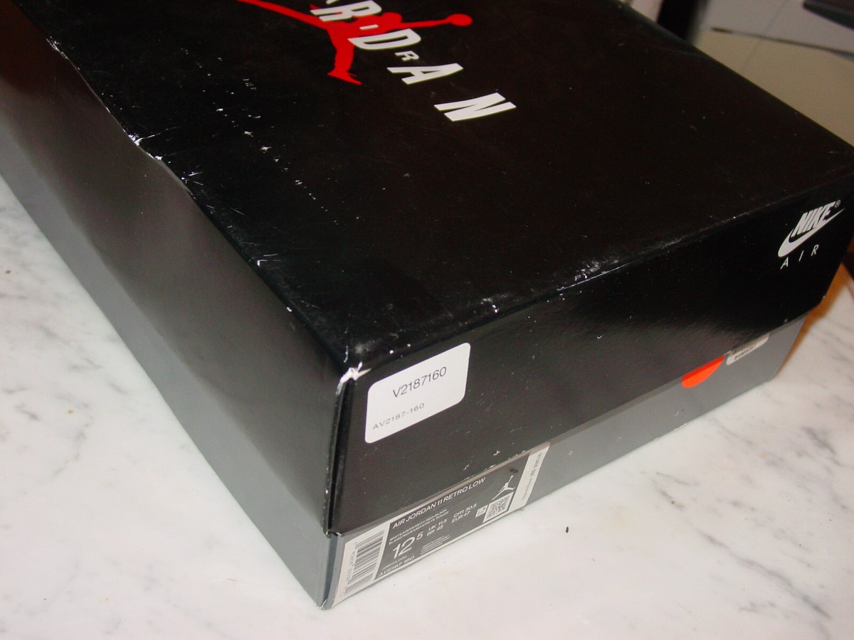 Nike Air Jordan Retro 11 White/University Black/Red Shoe Box 