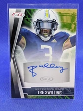 2022 Sage Low Series Tre Swilling Rookie Auto #A-TS Georgia Tech Defensive Back