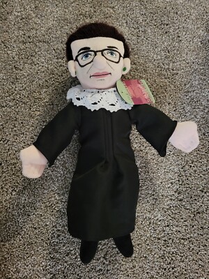 RUTH BADER GINSBURG Little Thinker Big 11  Plush Doll Supreme Court Judge