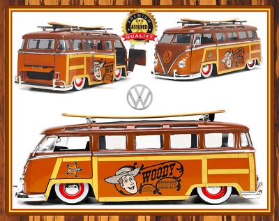 1962 VW Bus with Woody - Volkswagen - Toy Story - Metal Sign 11 x 14 | eBay