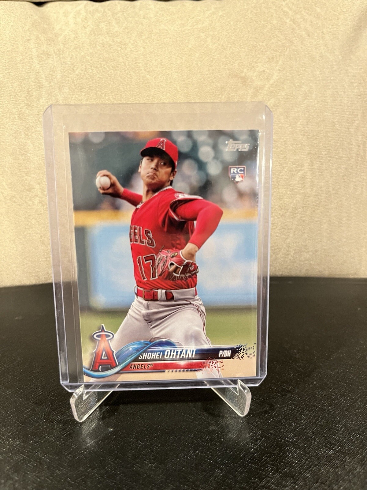 2018 Topps Update Series Pitching Red Jersey US1 Shohei Ohtani RC LA Dodgers MVP