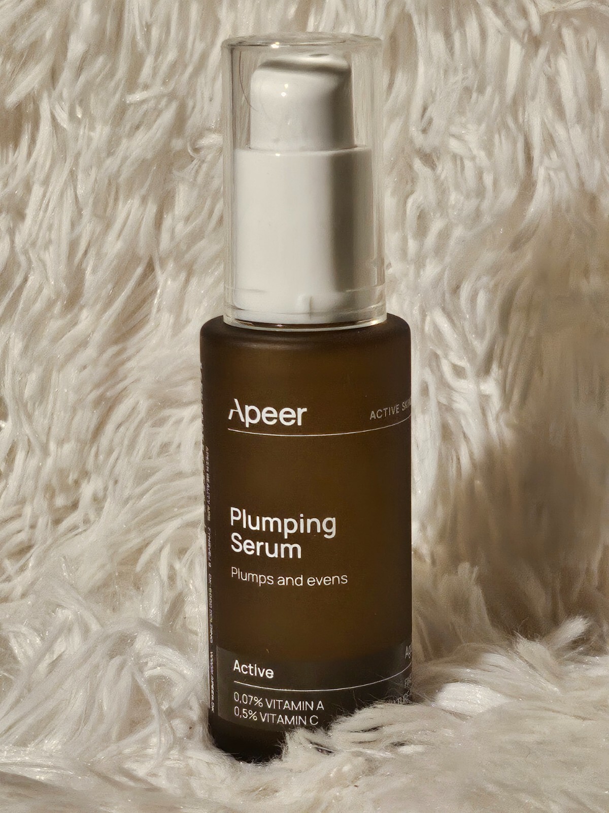 Apeer Active Skincare Plumping Serum With Vitamin A & C 30ml Sealed