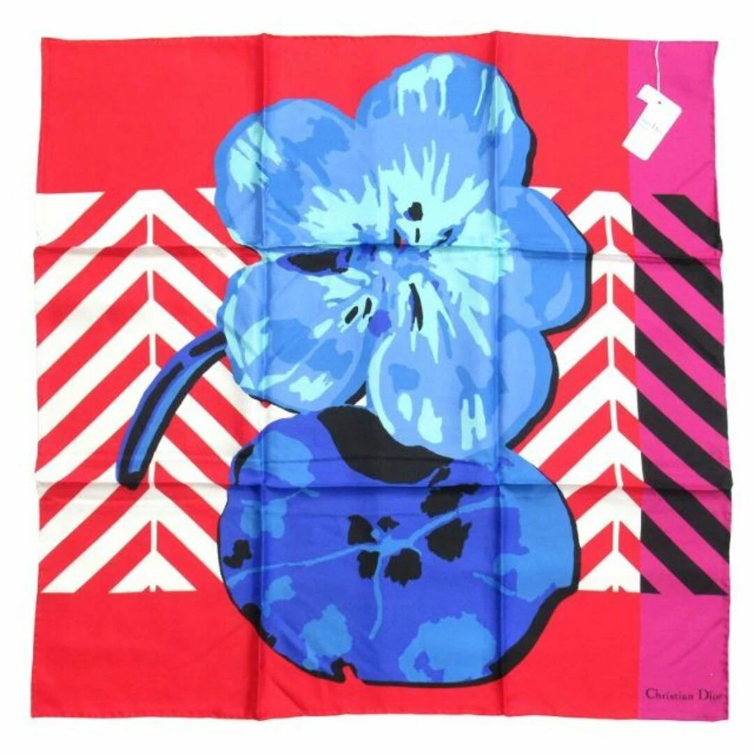 22ss Christian Dior D Flower Pop Foulard Fleur Grand Motif Floral Occasion ba57536b
