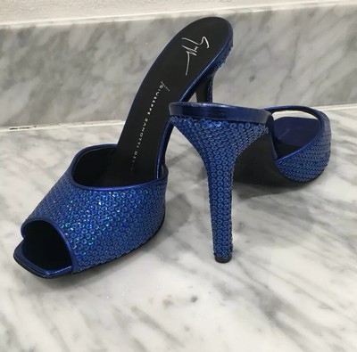 royal blue mules
