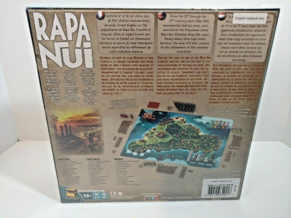 Rapa Nui Board Game Matagot Fabrice Besson Guillaume Montiage New ...