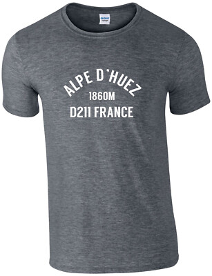 ALPE D'HUEZ FAHRRAD T-SHIRT, TOUR DE FRANCE, CLASSIC CLIMBS, ALPEN, ALLE GRÖßEN,