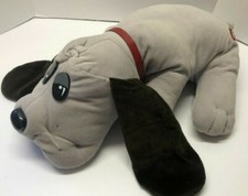 Tonka POUND PUPPIES PUPPY 20" Long Gray With Brown Long Ears 1985 Plush Figure