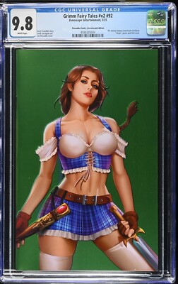 Grimm Fairy Tales V2 #92 Meguro Zennies Green Foil Cover CGG 9.8 / LE 50