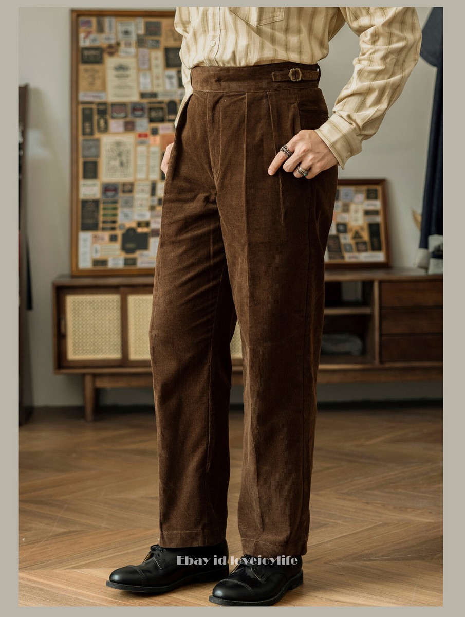 Red Tornado Loose Corduroy Gurkha Pants Adjustable Waist Red Tornado Loose Corduroy Gurkha Pants Adjustable Waist