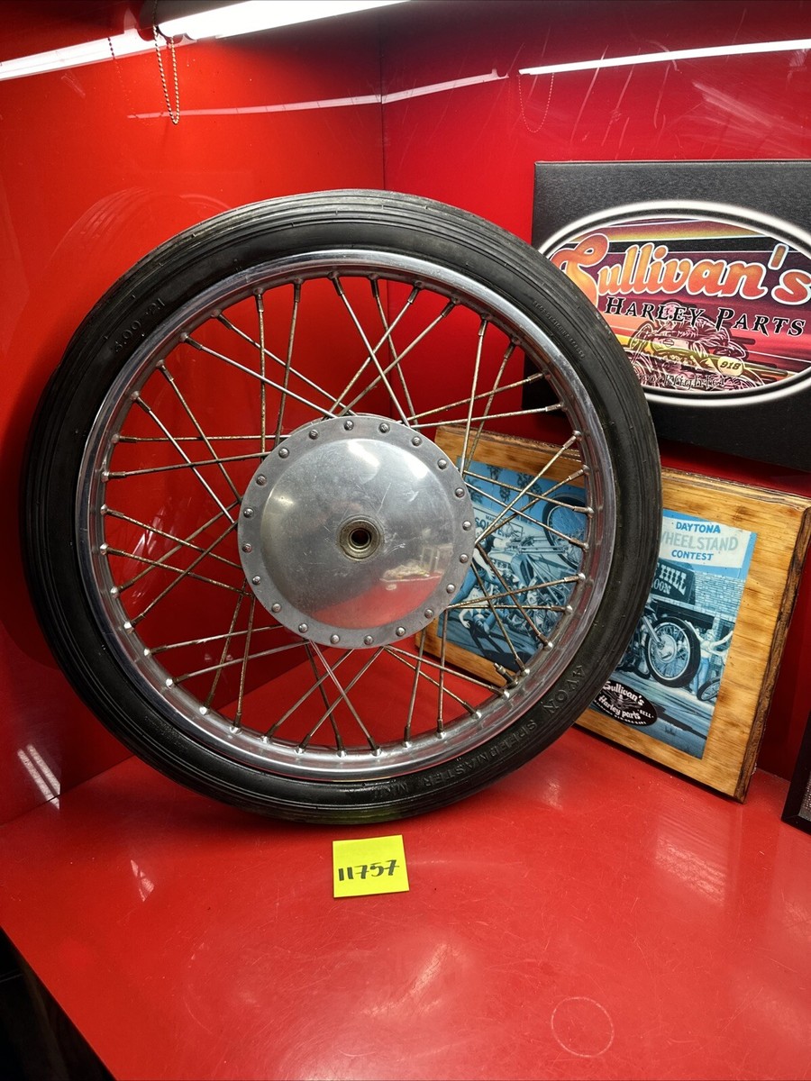 ハンバーガー　ホイール　ビンテージ Harley 21” Drum Brake Ironhead K Model Hamburger Chopper Vintage