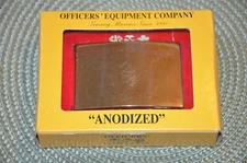 New! Officer's Equipment Company Anodized Brass Uniform Belt Buckle in Box