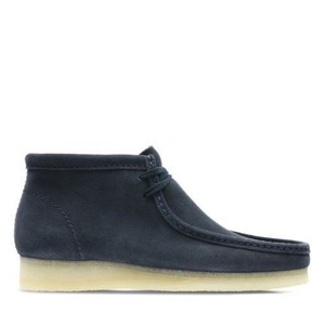 blue suede clarks wallabee