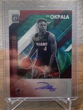 2019-20 Donruss Optic Signature Series #90 KZ Okpala RC AUTO Heat ROOKIE Green