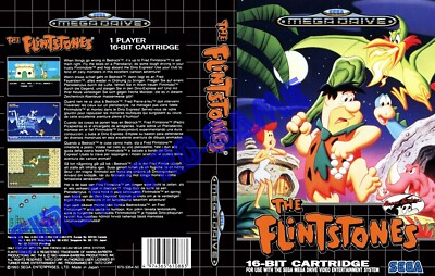 JEU RÉTRO MEGA DRIVE EN BOÎTE LES SCHTROUMPFS / BON ETAT ! COMPLET
