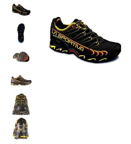 Scarpe Trail Running Sterrato Approach LA SPORTIVA ULTRA RAPTOR black  yellow | eBay