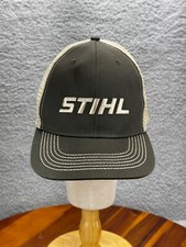 Stihl Outfitters Hat Cap Mesh Adjustable Snapback Trucker Gray Embroidered Logo