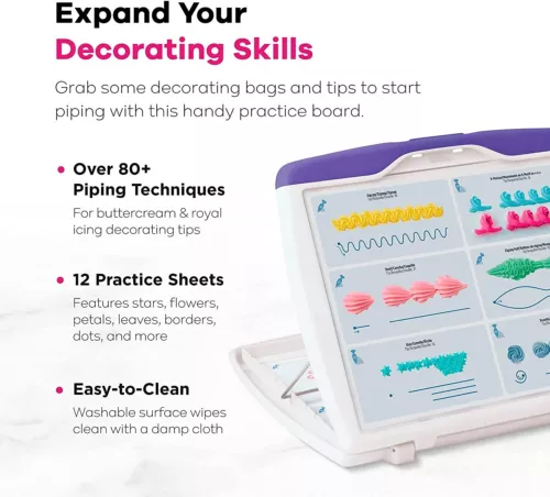 Wilton Deluxe Practice Board Set for Cake Decorating Training - Picture 3 of 10