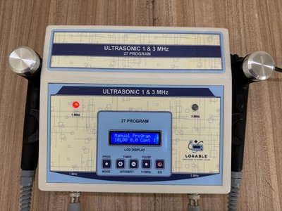 New 1 & 3 Mhz Frequency Portable Therapy Machine, Display  Pre-Programed Machine