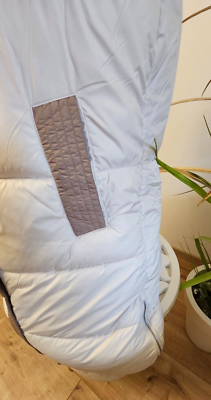 Weste 38 40 44 beige wollweiß Steppweste Longweste