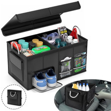 55L Car Boot Organizer Storage Box Collapsible Trunk Holder for Travel UK