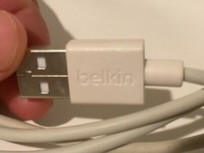 Lot 2 Belkin Lightnin to USB-A Cable 1.2m 4Ft iPhone iPad Excellent Condition