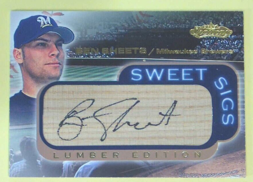 Ben Sheets 2001 Fleer Showcase Sweet Sigs Lumber #21