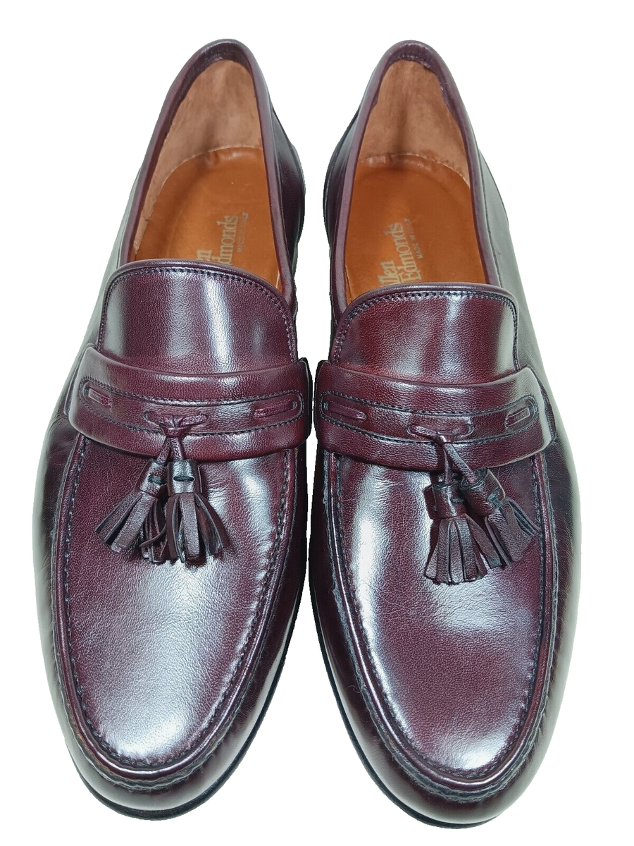 Allen Edmonds Ravenna Burgundy Leather Tasseled Slip on  display picture 1