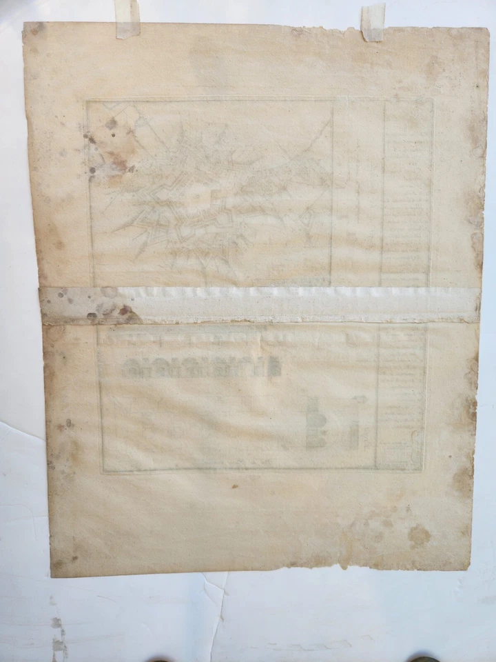 1709 Plan De La Citadelle de Tournay - Image 2 of 2