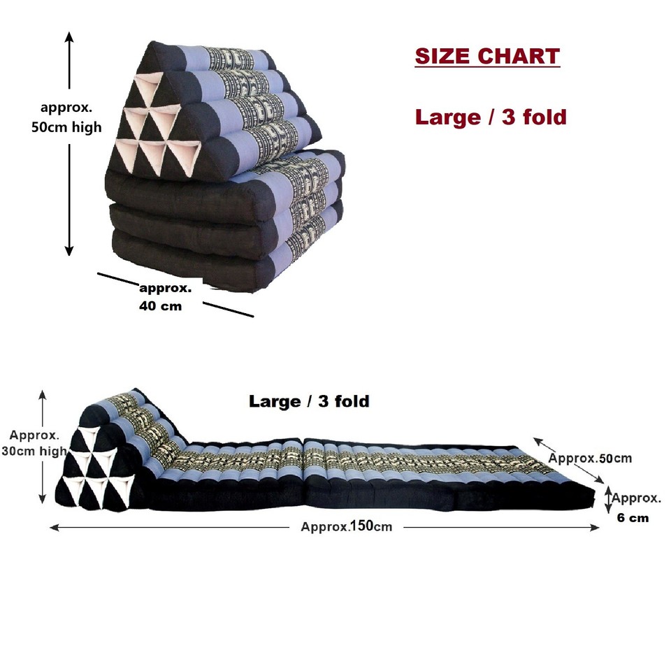 [MANGO TREES][Large] Thai Triangle Foldable Floor Mattress Daybed ...