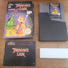 DRAGON'S LAIR NINTENDO NES PAL A  COMPLETO + COVER 