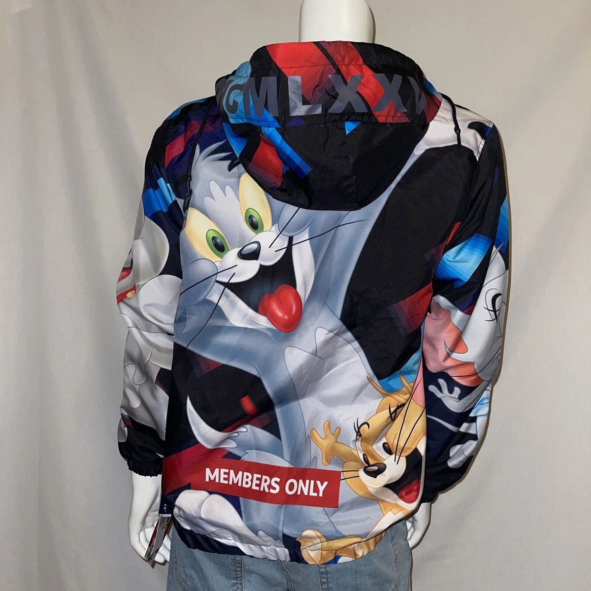 Men's Tom And Jerry Royal Black | White Fashion Jacket