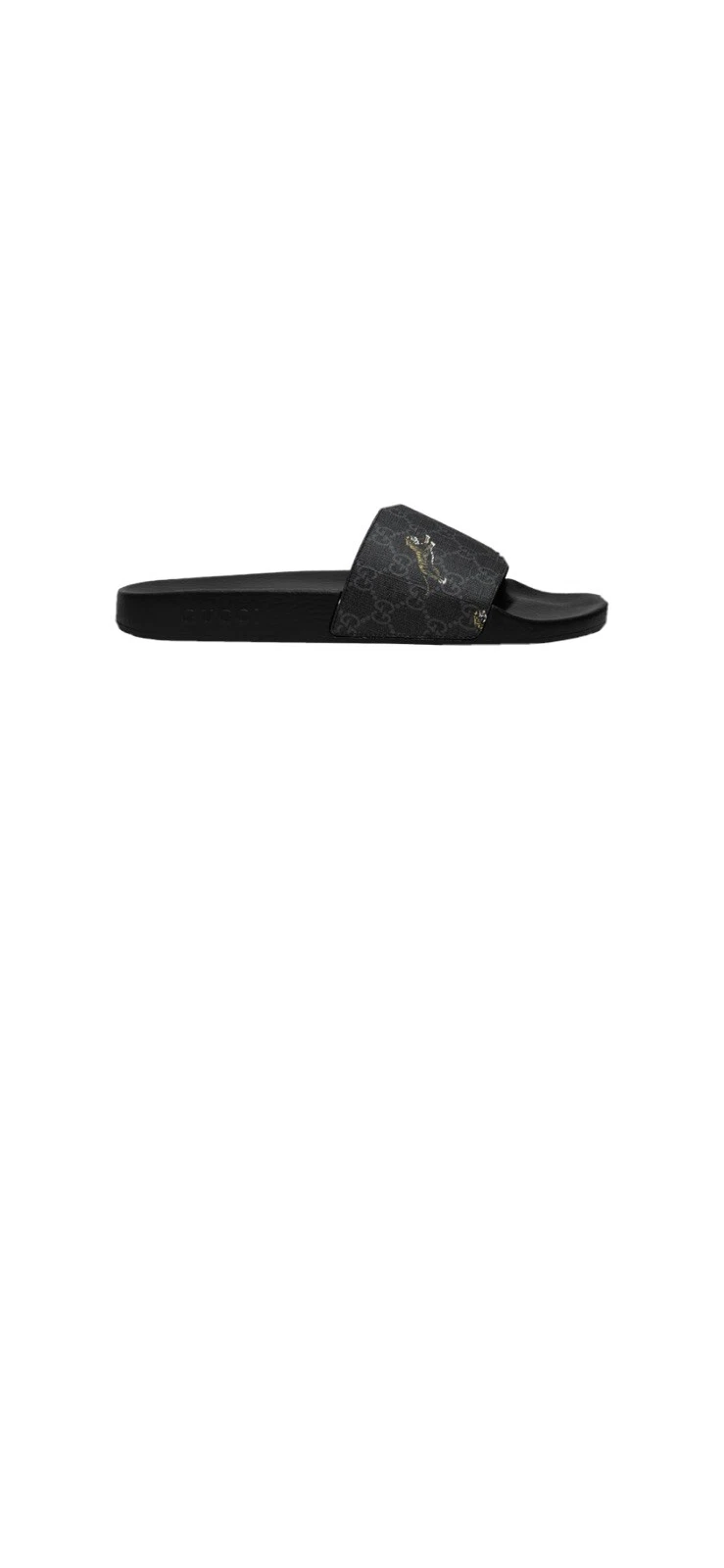 Gucci homme GG Supreme Tiger Slides en noir taille 9 / US 9,5 neuf avec boîte