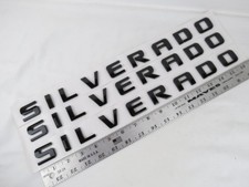 2007-2019 Chevy Silverado Emblems Doortailgate Gloss Black Badges Letters Logo 2007-2019 Chevy Silverado Emblems Doortailgate Gloss Black Badges Letters Logo