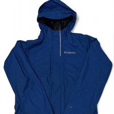 Columbia Omni Tech Waterproof Breathable Rain Jacket Kids Small - Blue