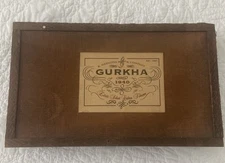 Gurkha 1940 Estate Select Cigar Box Wood EMPTY 12x7x3 Vintage