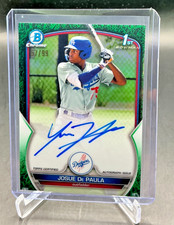 2023 Bowman Chrome JOSUE DE PAULA 1st RC Green Refractor AUTO 57/99 Dodgers