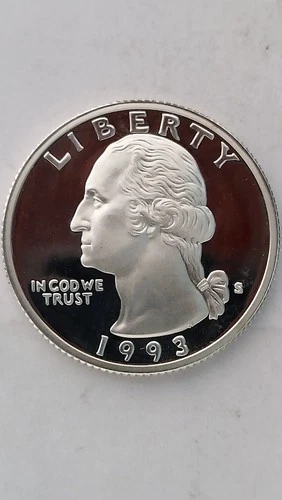 1993-S United States Proof Silver, Washington Quarter