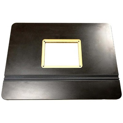 JessEm 03050 Rout-R-Top MDF Black Melamine Universal Table Top with Track System