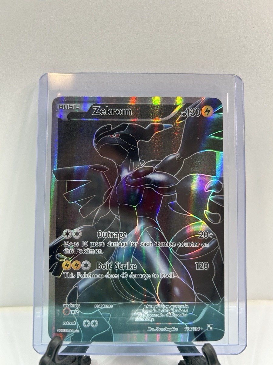 Zekrom full art 114 ゼクロム　英語版フルアート Goldin Auctions Auction Item 5327 Tcg Cards 2011 Pokemon
