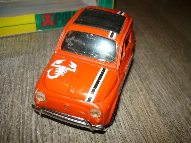 POLITOYS 599 ABARTH 595 FIAT 500 AUTOMODELLO SCALA 1/25 DECAL CODE 3 FREE BOX - Immagine 3 di 4